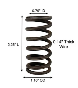 Molla a compressione industriale resistente calibro 2,25"" L 1,1"" OD 0,79"" ID,14 - Foto 1 di 6