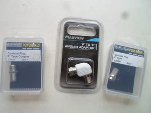 F Type Connectors For Satellite TV Cables Various Types Sold Singly - Picture 1 of 19