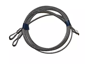 Cables de torsión de 1/8 x 101,75" 7' lope puerta de garaje disco extremo resorte galvanizado acero - Imagen 1 de 2