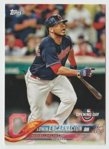 2018 Topps Opening Day #159 Edwin Encarnacion - Cleveland Indians - Picture 1 of 2