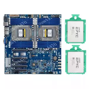 AMD EPYC 7K62x2 + Gigabyte MZ72-HB2 REV:3.0 Dual Socket Server Board DDR4 SP3 - Picture 1 of 1