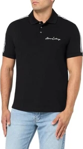 A|X ARMANI EXCHANGE Men's Regular Fit Stretch Cotton Signature Logo Polo, M - Picture 1 of 7