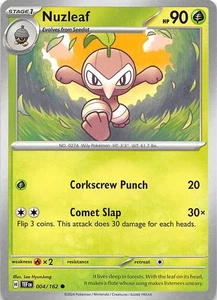Nuzleaf 004/162 SV05 Temporal Forces Pokemon 007678 - Picture 1 of 2
