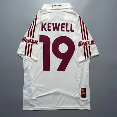 GALATASARAY ADIDAS 2008/2009 FOOTBALL SOCCER AWAY JERSEY #19 KEWELL SIZE “S” - Image 1 of 4