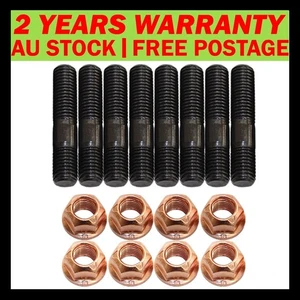 8 Pcs M10x1.25x50mm High Tensile Stud Kit for Manifold & Turbo - Picture 1 of 5