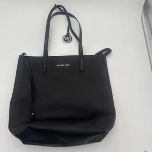Michael Kors Women Black Pebbled Leather Satchel Top Handle Bag - Bild 1 von 10