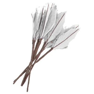  6 Pcs Fiori Artificiali Natalizie Decorazioni Albero Di Natale Per L'albero - Immagine 1 di 4