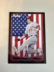 2012 Bowman #34 Mike Trout International USA Flag SP 2nd Year Card - Picture 1 of 6