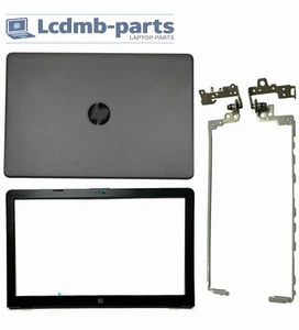 For HP 15-bs0xx 15-bw0xx 15-bs1xx 15-bw011 LCD Back Cover + Bezel + Hinges Black - Picture 1 of 9