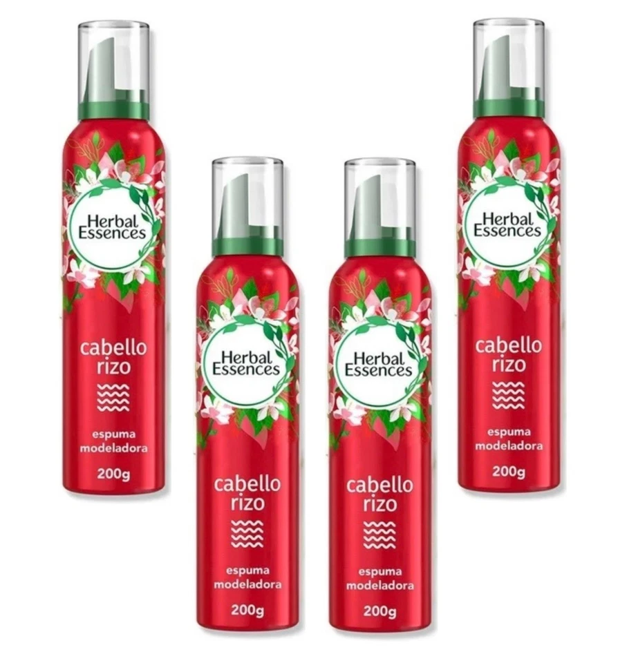 4 Pack Herbal Essences Curl Boosting Mousse 200g Cabello Rizo  - Image 1 of 4
