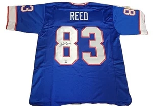 ANDRE REED SIGNED CUSTOM BUFFALO BILLS JERSEY  LEAF @ JSA COA (NO CARD) XL  - Picture 1 of 5