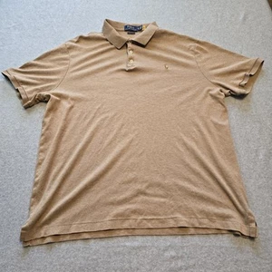 Polo Ralph Lauren Poloshirt Herren XL braun Classic Fit Baumwolle bestickt Pony - Bild 1 von 6