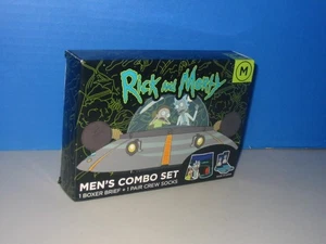 Combo boxer con calcetines cortos Rick and Morty para hombre 8-12,5 talla M 32-34 - Imagen 1 de 11