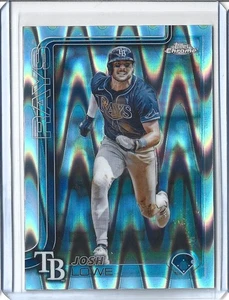Josh Lowe - 2025 Topps Chrome #111 - RayWave Refractor - Tampa Bay Rays - Imagen 1 de 2