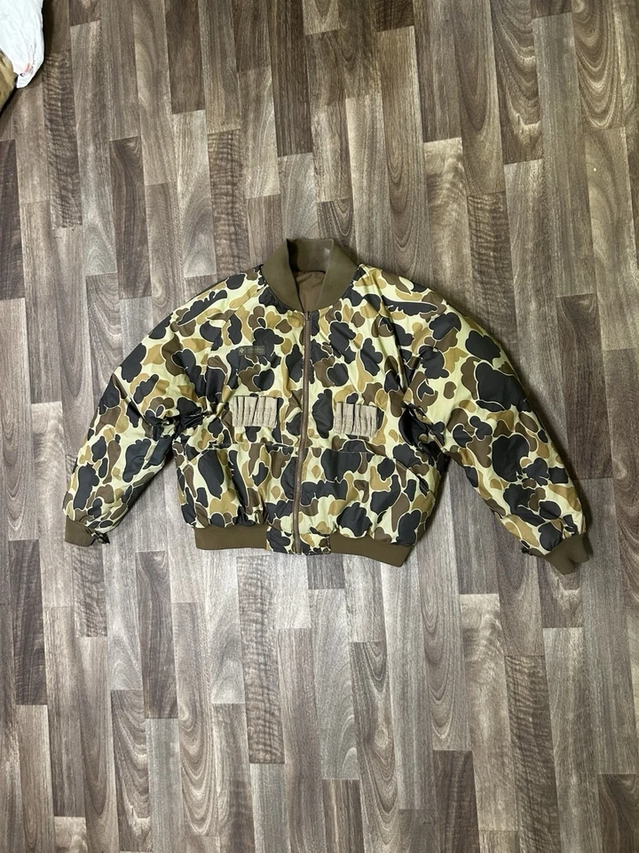 Vintage Columbia Camo And Brown Reversible Insulated Winter Puffer Jacket - Image 1 of 4