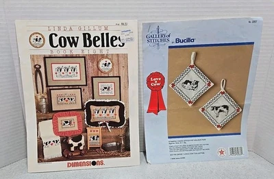 Cow Belles & Gallery of Stitches Bucilla COWS Needle point Patterns - Image 1 of 3