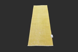 Vintage 2x6 Turkish Oushak Runner Rug Handmade Anatolian Boho Kilim YELLOW - Picture 1 of 9