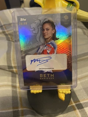 TOPPS Team GB Olympics 2024 Beth Shriever BMX Autograph Auto Parallel /99 - Image 1 of 2