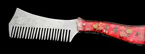 Vintage comb prison work handmade aluminum and plexiglass 1970s USSR prisoner - Picture 1 of 9
