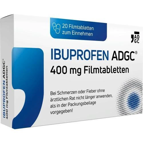 ZENTIVA PHARMA GMBH IBUPROFEN ADGC 400 mg Filmtabletten 20 St PZN 17445315