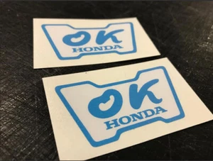 2 PCS Ok Honda Classic Vinyl Decal Sticker Honda EF9 EG6 Civic Integra CRV - Picture 1 of 1
