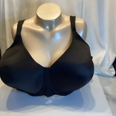 líder dama negro talla 52dd cobertura completa nuevo sin etiquetas cierre trasero con aros Foto 1 de 4