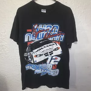 Vintage Ryan Newman Engineered For Speed NASCAR Double Sided Gildan Shirt M - Picture 1 of 6