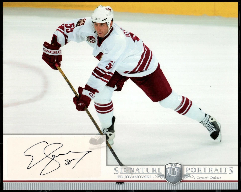 2006/07 Be A Player Portraits ED JOVANOVSKI "SIGNATURE PORTRAITS" Autograph 8x10 - Image 1 of 1