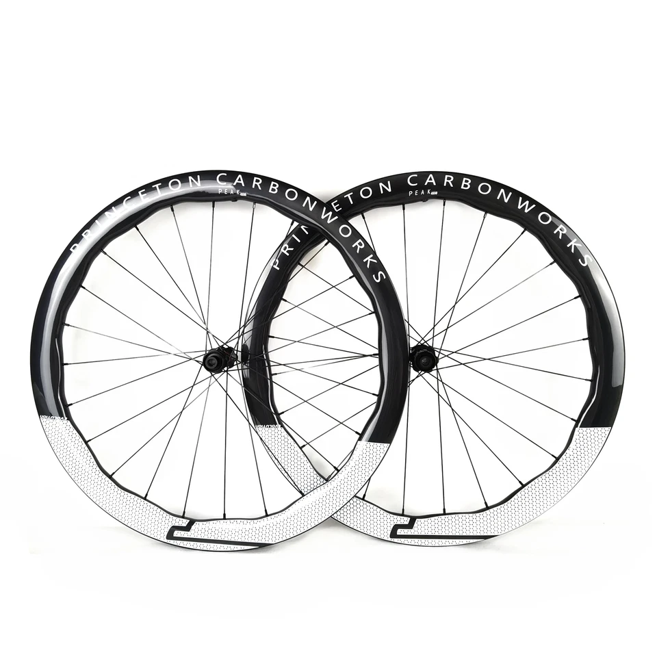 700C Road Bicycle Wheelset Carbon Fiber Width 28mm Tubeless Tublar Disc Brake - Image 1 of 4