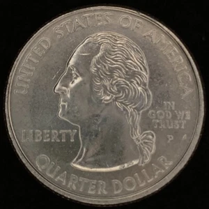 Q45 2005 P MINNESOTA STATE QUARTER US MINT ERROR DIE CRACK IN STATE ON REVERSE - Picture 1 of 3