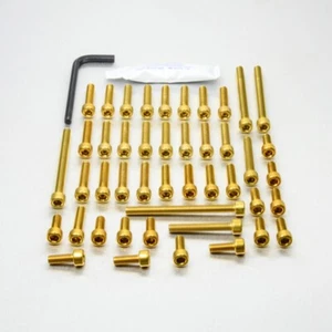 Yamaha YZ450F 14-17 Aluminium Engine Bolt Kit by ProBolt - Gold High Grade - Picture 1 of 2