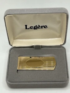 LEGERE Gold Tone Men’s Money Clip Great Gift For Any Occasion. Father's Day NIB - Picture 1 of 4