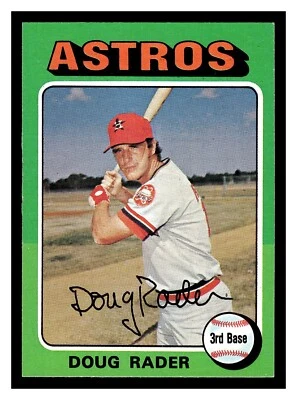 1975 TOPPS MINI BASEBALL DOUG RADER #165 HOUSTON ASTROS HIGH GRADE BEAUTY - Image 1 of 2