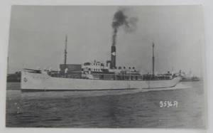 Steamship Steamer SAMA real photo postcard RPPC United Fruit Company - Picture 1 of 2