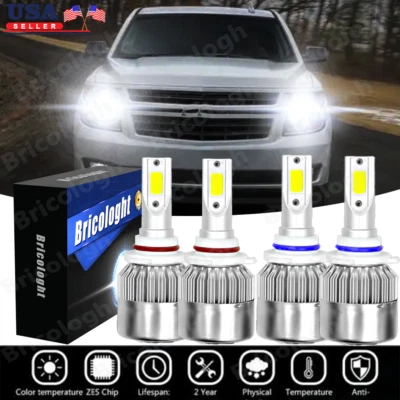 9005 9006 faros LED para Chevy C10 C/K 1500 Tahoe Silverado 1994-1998 Foto 1 de 4