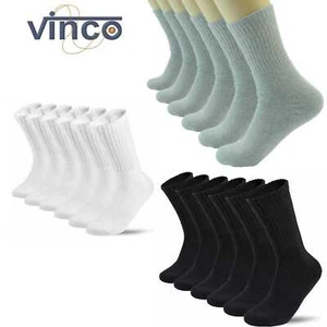 5-100 Dozens wholesale Bulk Lots Mens Solid Sports Cotton Crew Socks 9-11 10-13 - Picture 1 of 9