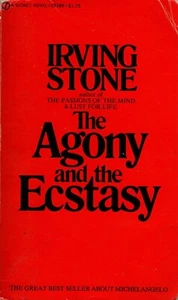 IRVING STONE "THE AGONY AND THE ECSTASY" PB 1961 signet - Picture 1 of 2