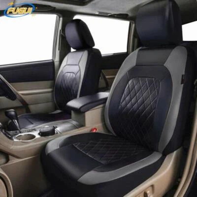 Car Seat Covers Front 2-Seats Chair Cushion Protection Four Seasons Universal - Image 1 of 4