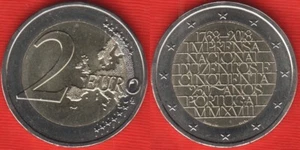 Portugal 2 euro 2018 "250y National Printing Office" BiMetallic UNC - Picture 1 of 1