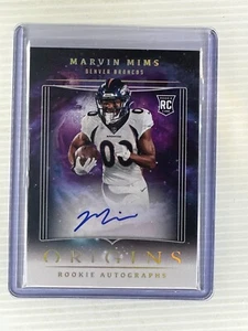 2023 Panini Origins, Marvin Mims #RAMMI , On card RC Auto, Denver Broncos - Picture 1 of 2