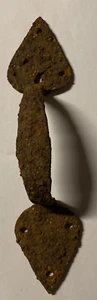 Antique Primitive 1700s Colonial Rusty Iron Home Barn Door Handle Forged Old DUG - Imagen 1 de 20
