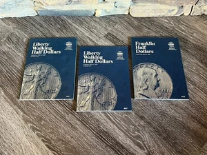 3 Whitman Münzordner Bücher Vintage Münzen Liberty & Franklin Half Dollars - Bild 1 von 5
