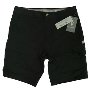 Free Country Taconic Ripstop Shorts Jet Black Mens Waist Size 34 - Picture 1 of 5