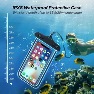 Waterproof Case Underwater Phone Cover Dry Bag Universal Pouch For Smartphones - Picture 1 of 9