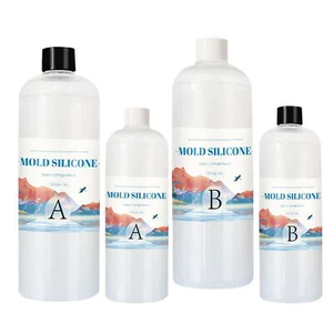 Silicone Mold Making Kit Liquid Rubber Clear Mold Maker For Resin Resin Molds - Picture 1 of 11