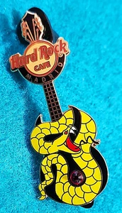 MADRID YELLOW DRAGON GUITAR SERIES 2012 RED JEWEL STONE Hard Rock Cafe PIN LE150 - Picture 1 of 1