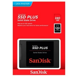 SSD SanDisk Plus 240GB Internal Solid State Drive HDD 2.5" SATA III 530MB/s - Picture 1 of 3