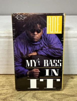 MC ADE - My Bass In It - Cassette Single - 1992 Sight Records 90's Rap - Sealed - Image 1 of 3