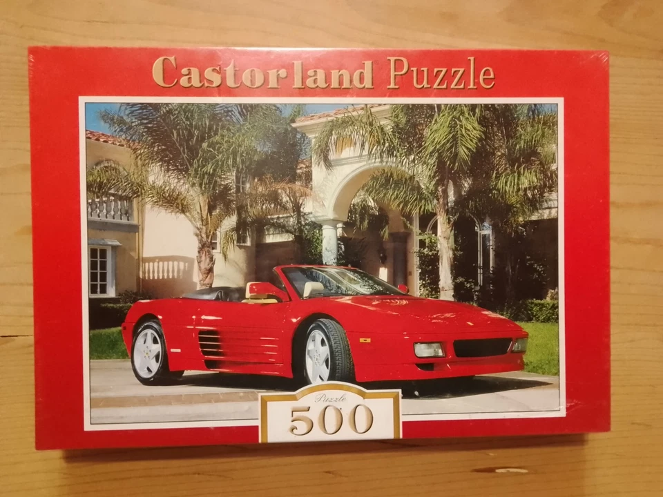 PUZZLE FERRARI 348 CASTORLAND 500 PEZZI NUOVO NEW - Immagine 1 di 4