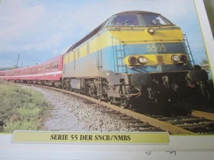  Hechos ferroviarios 8 Bélgica serie 55 de la SNCB y NMBS 1962 - Imagen 1 de 1